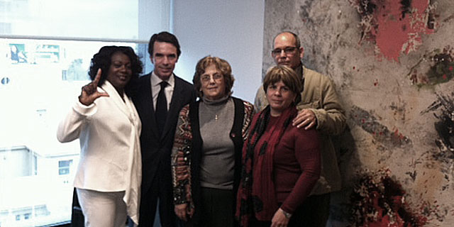 José María Aznar recibe en la sede de FAES a Berta Soler José María Aznar recibe en la sede de FAES a Berta Soler